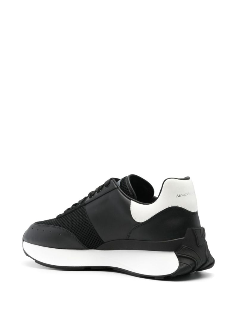 Mesh Leather Sneakers