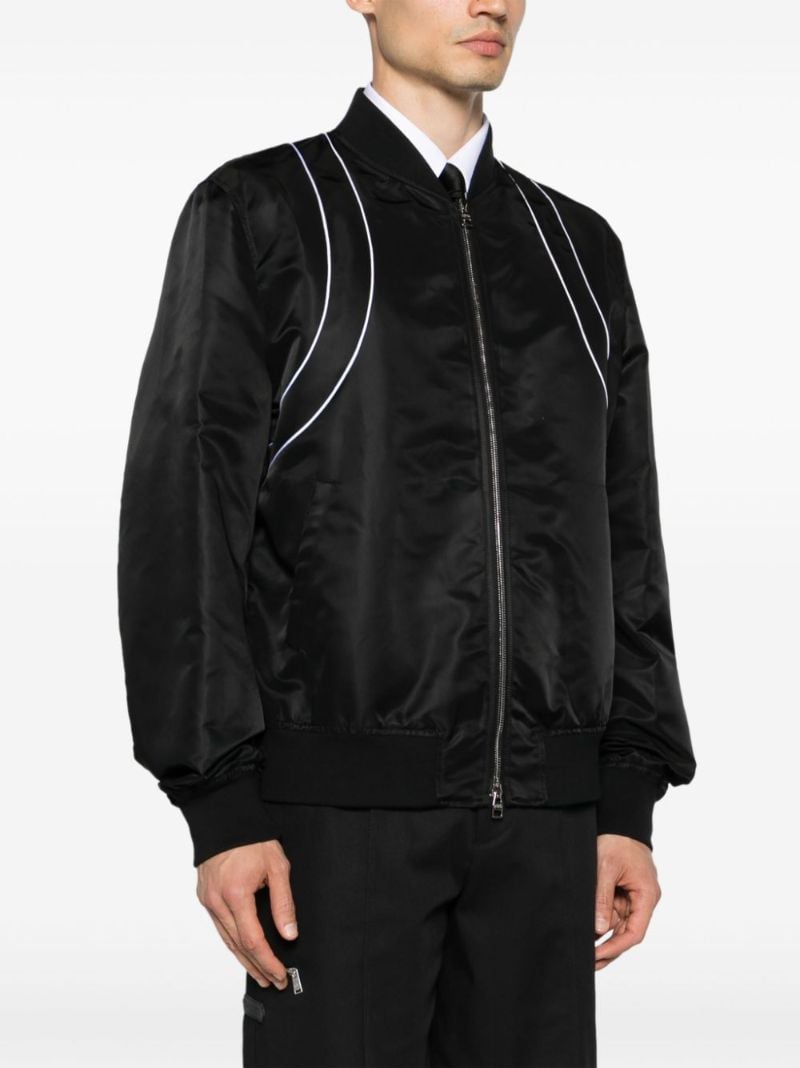 Piped Bomber Jacket