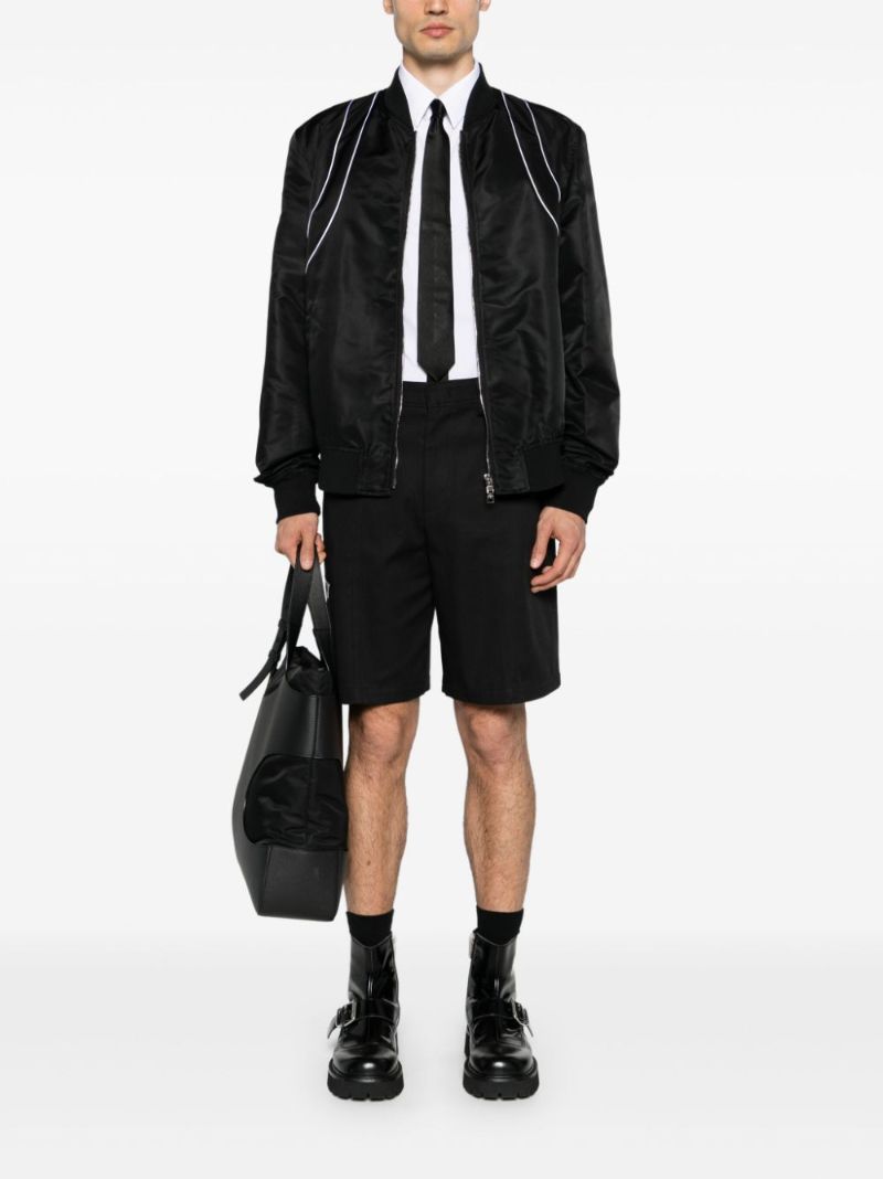 Piped Bomber Jacket