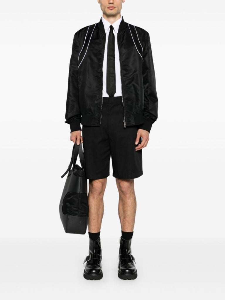 Piped Bomber Jacket