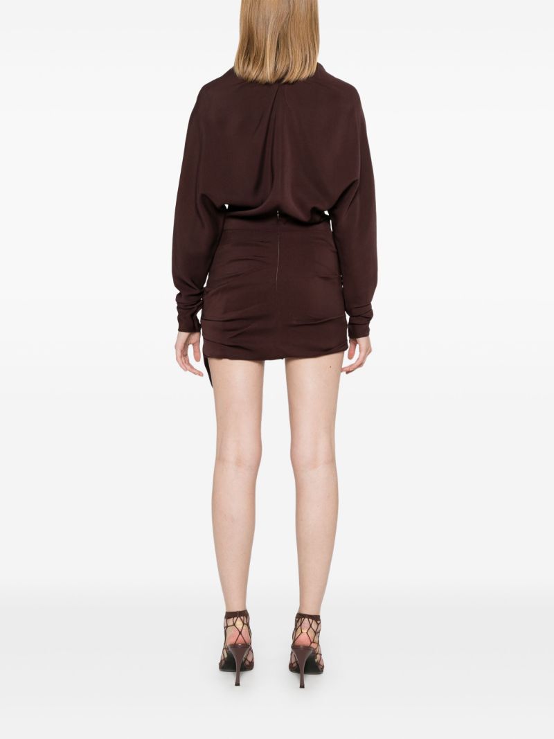 Wrapped Dolman Mini Dress