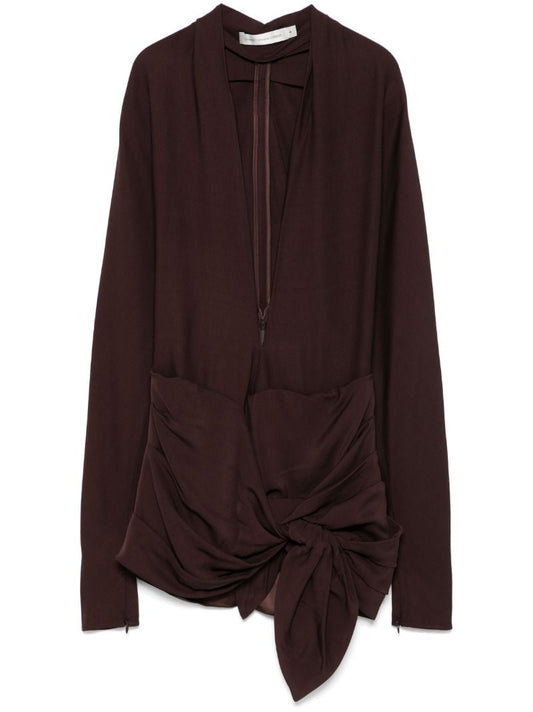 Wrapped Dolman Mini Dress