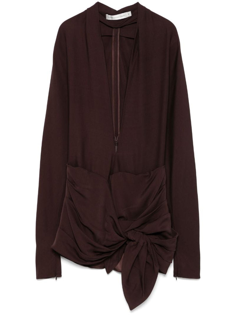Wrapped Dolman Mini Dress