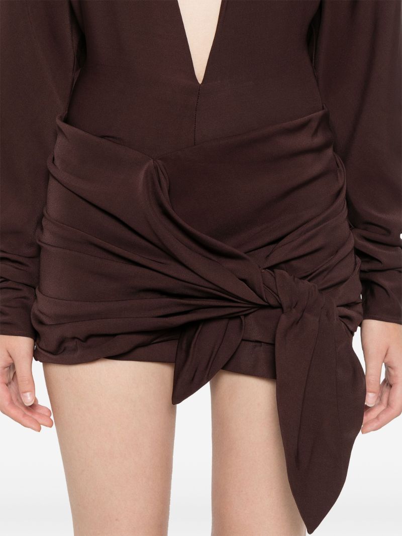 Wrapped Dolman Mini Dress