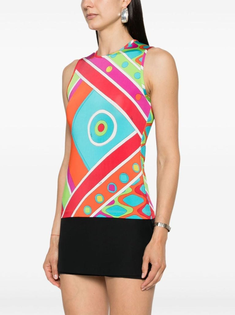 Multicolour Vivara-print Tank Top