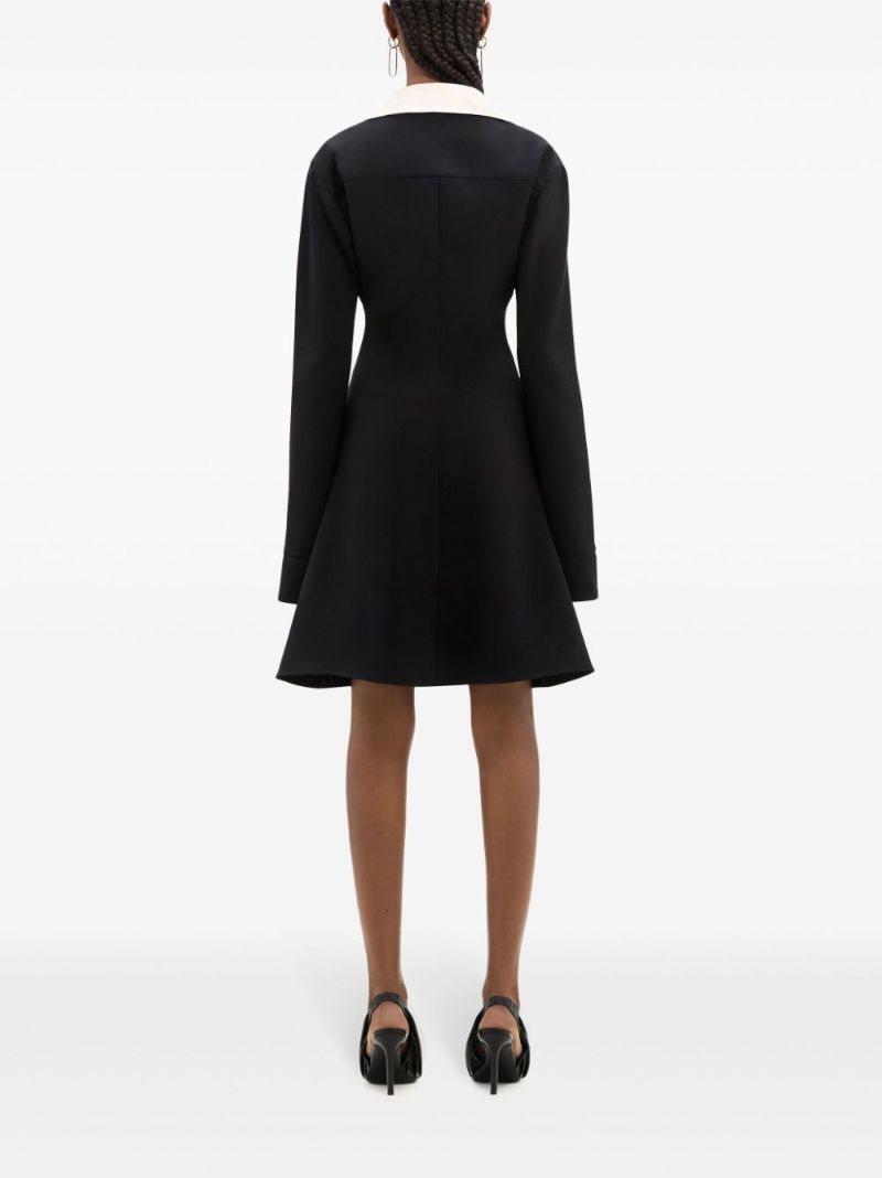 Black Long-sleeve Mini Dress