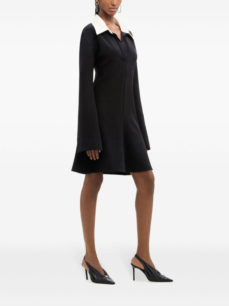 Black Long-sleeve Mini Dress