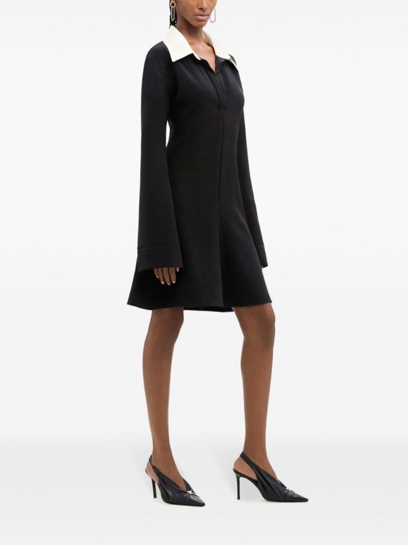 Black Long-sleeve Mini Dress