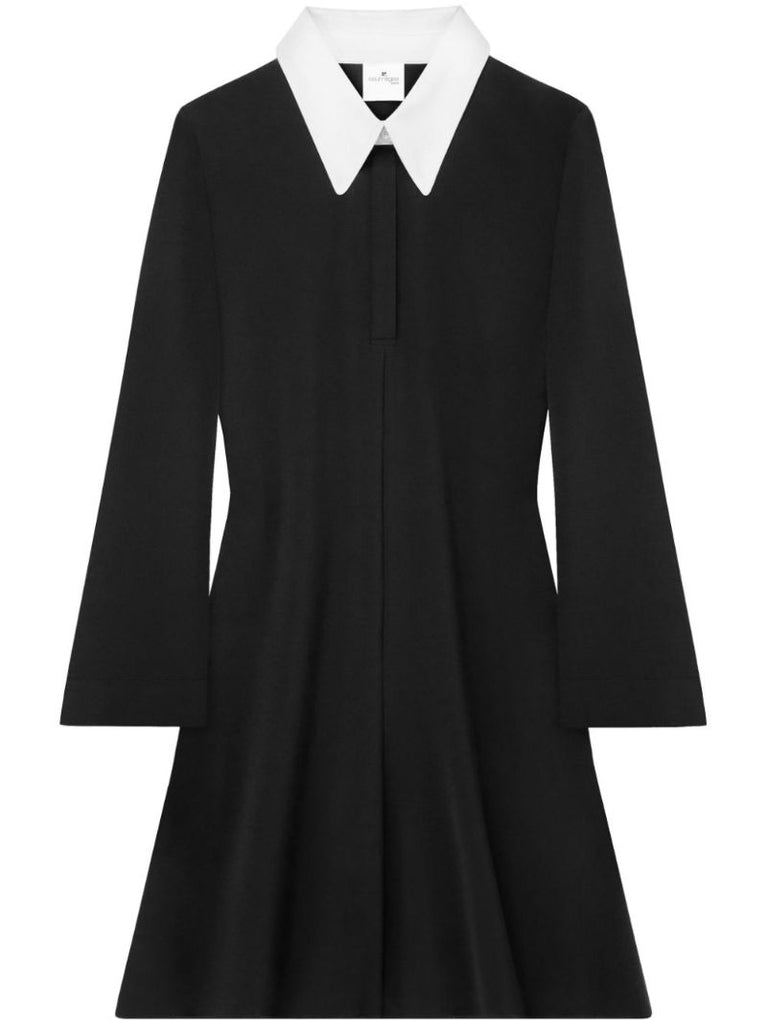 Black Long-sleeve Mini Dress