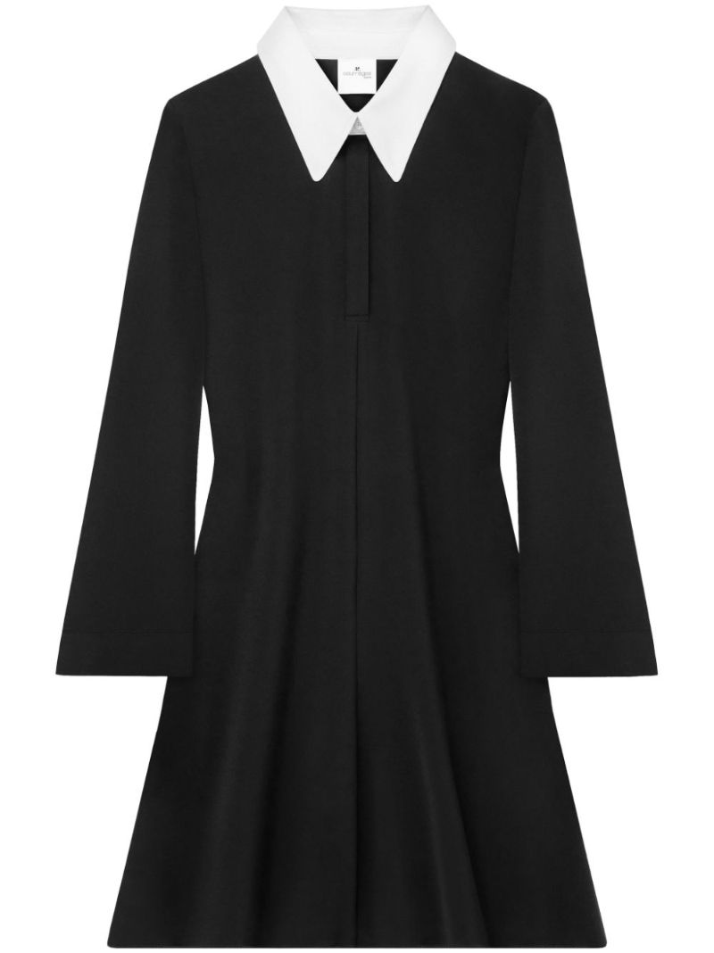 Black Long-sleeve Mini Dress