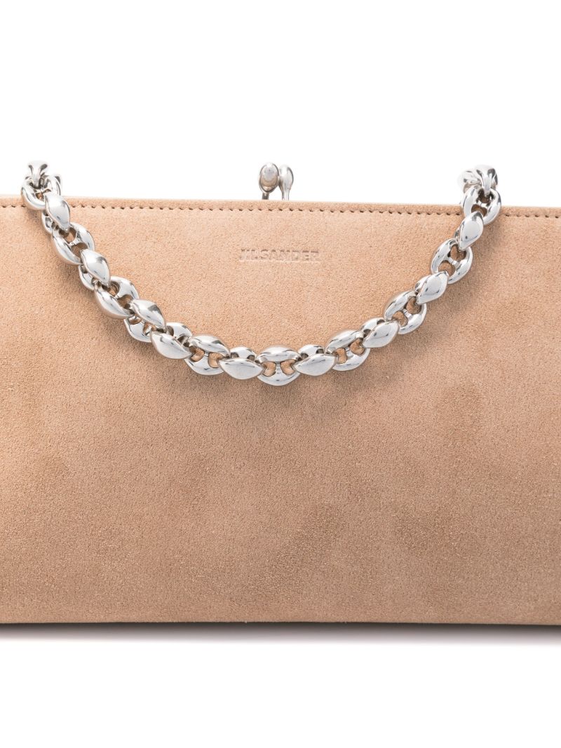Stamped Suede Shoulder Bag