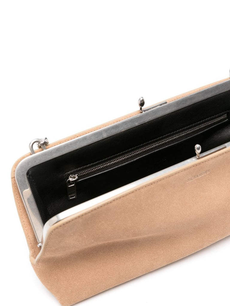 Stamped Suede Shoulder Bag