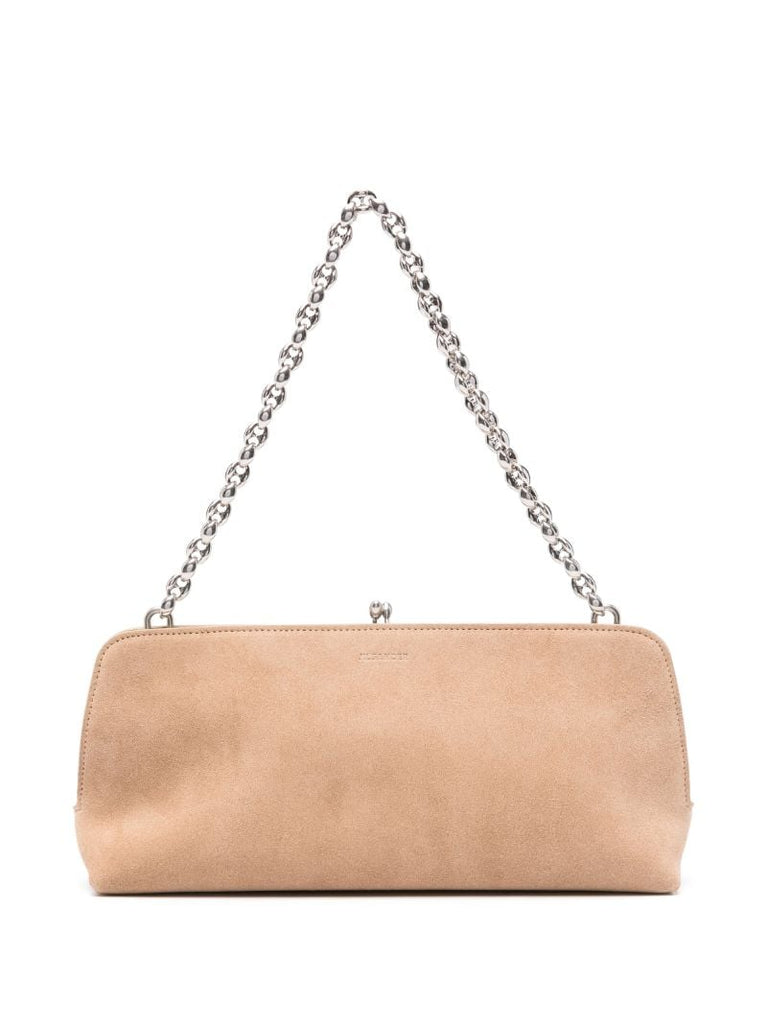 Stamped Suede Shoulder Bag
