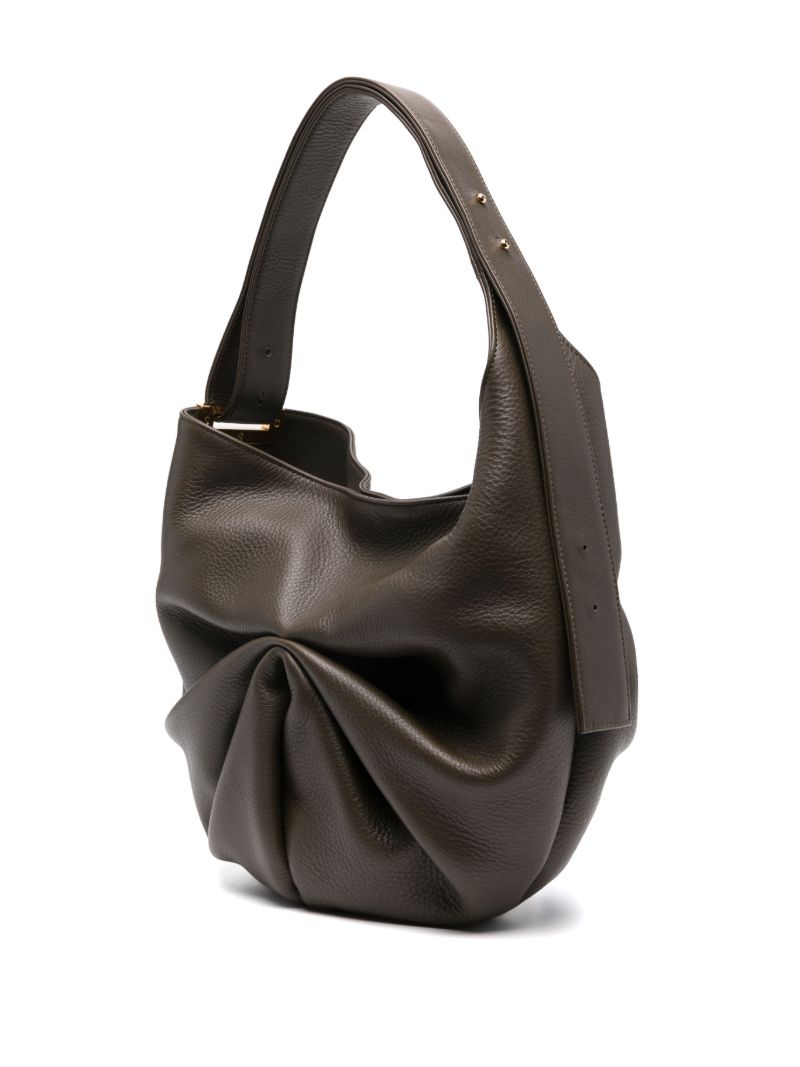 Green Sacar Leather Shoulder Bag