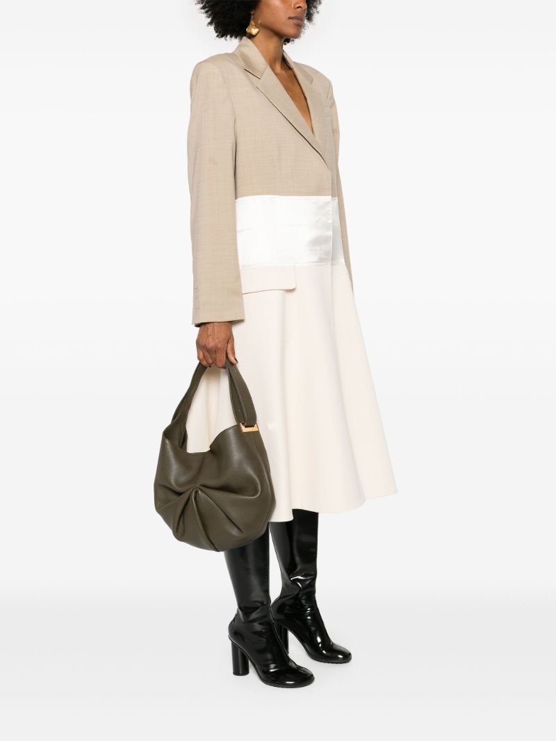 Green Sacar Leather Shoulder Bag