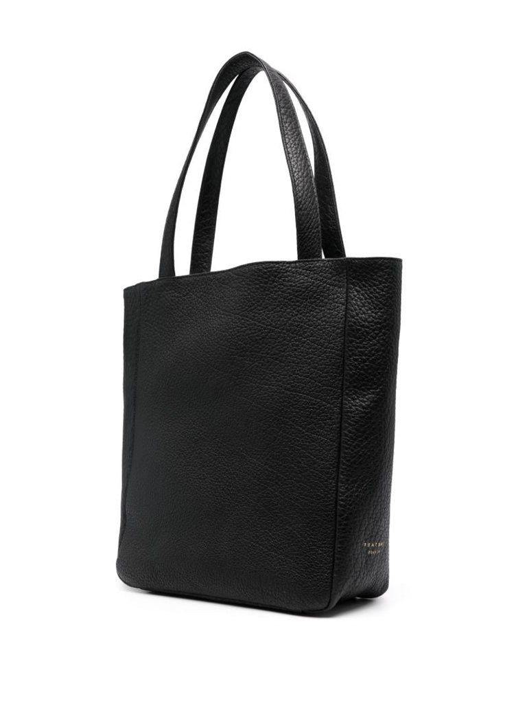 Black Nexus Leather Tote Bag