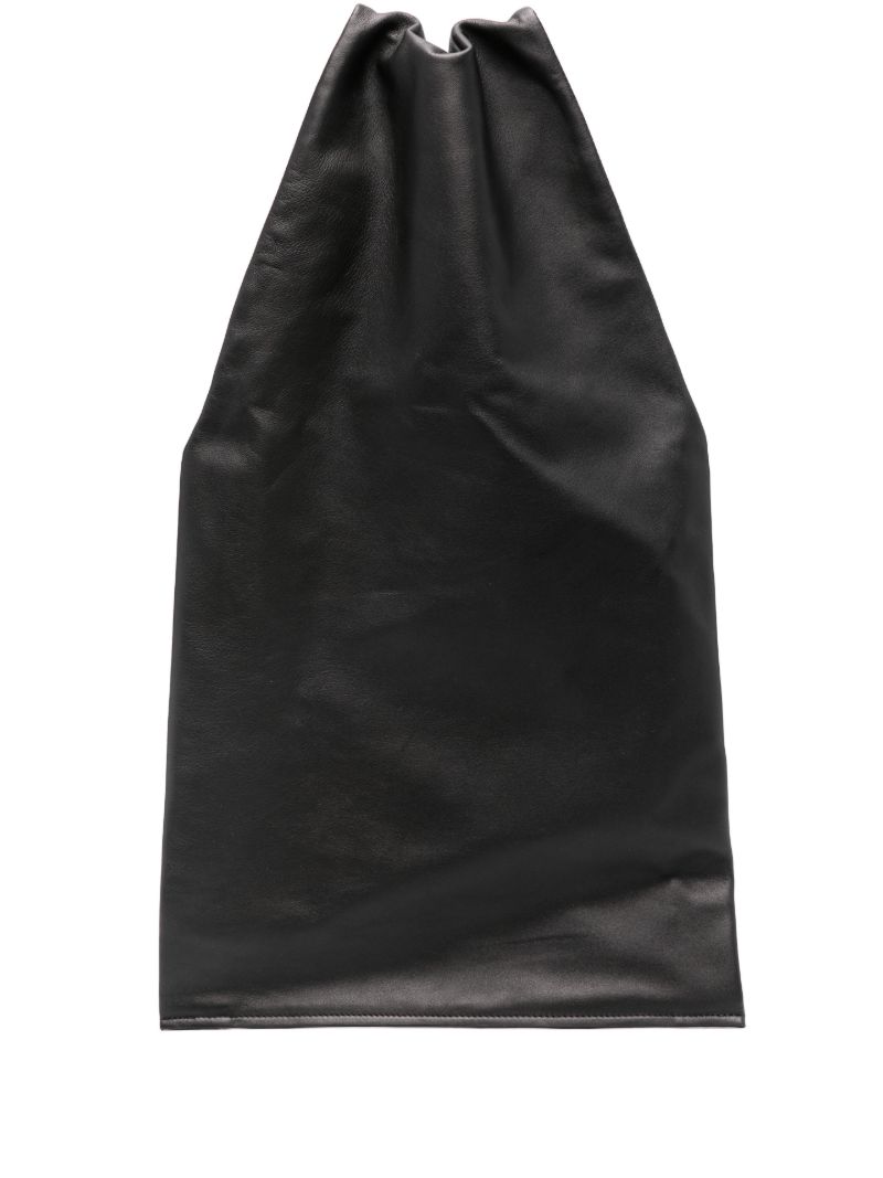 Black Lato Leather Tote Bag