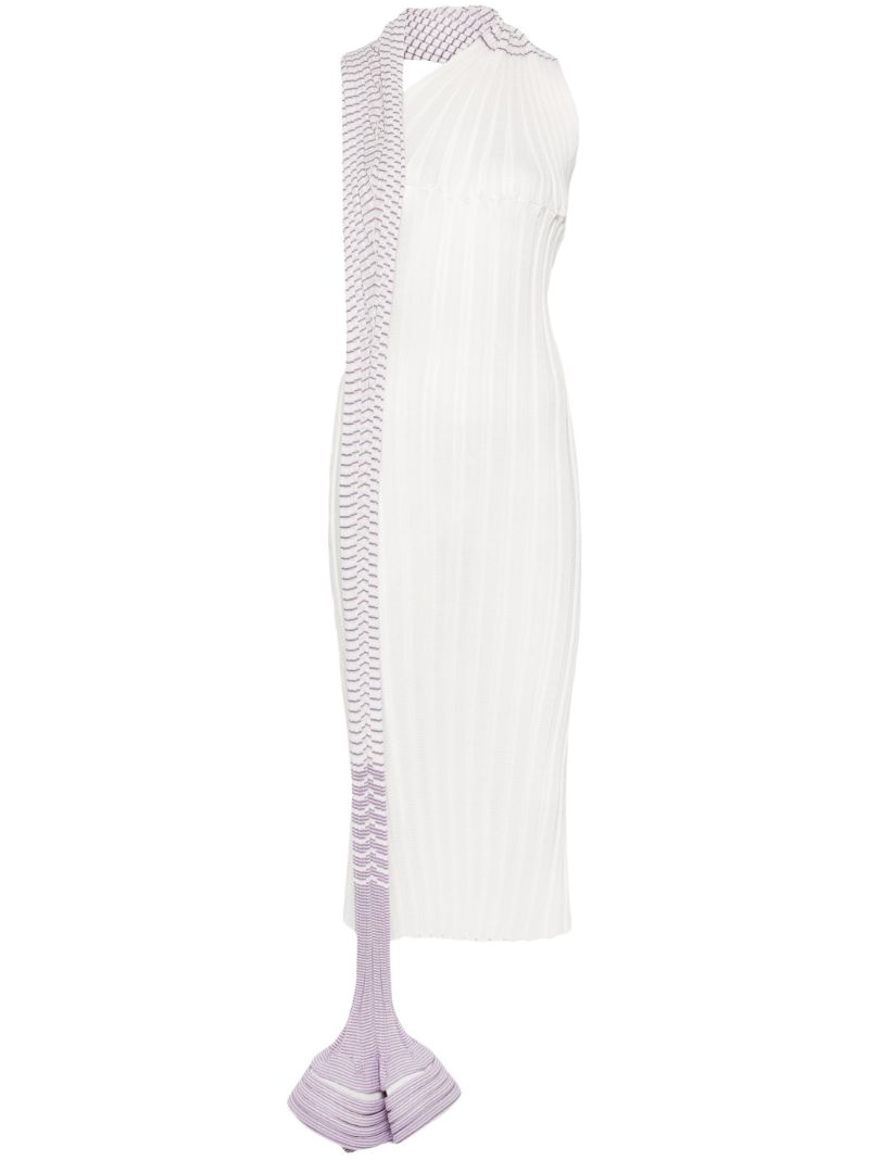 Pleated Knitted Dress