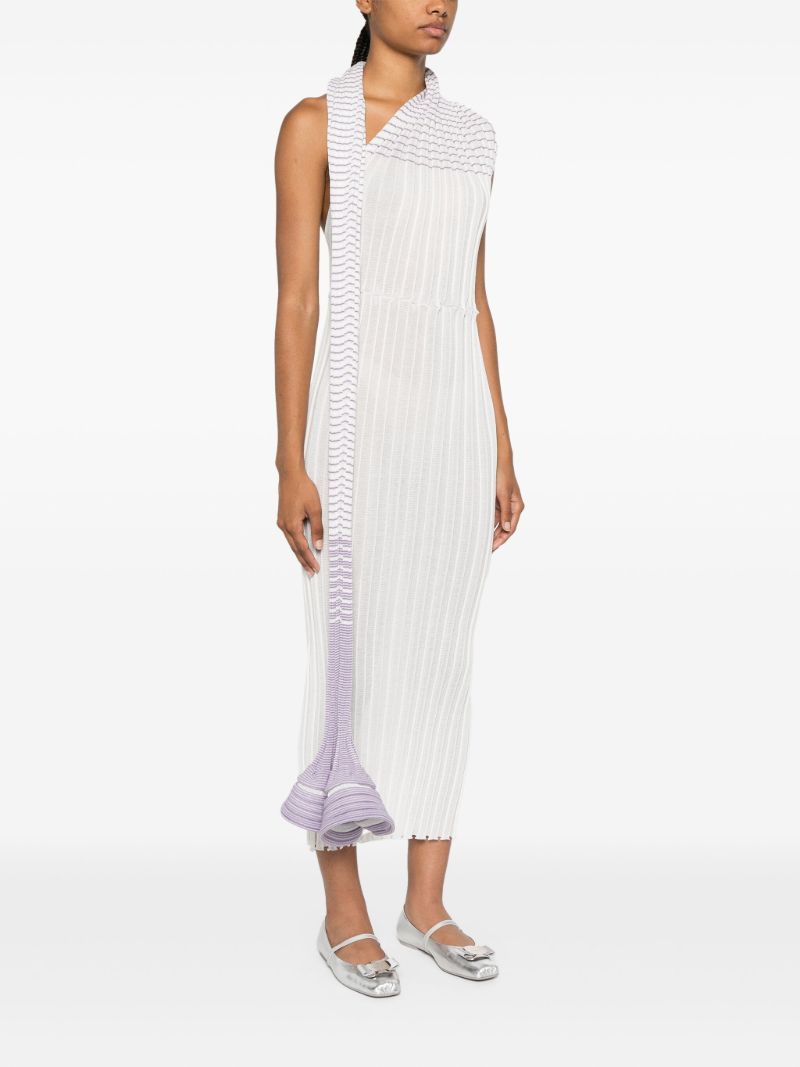 Pleated Knitted Dress
