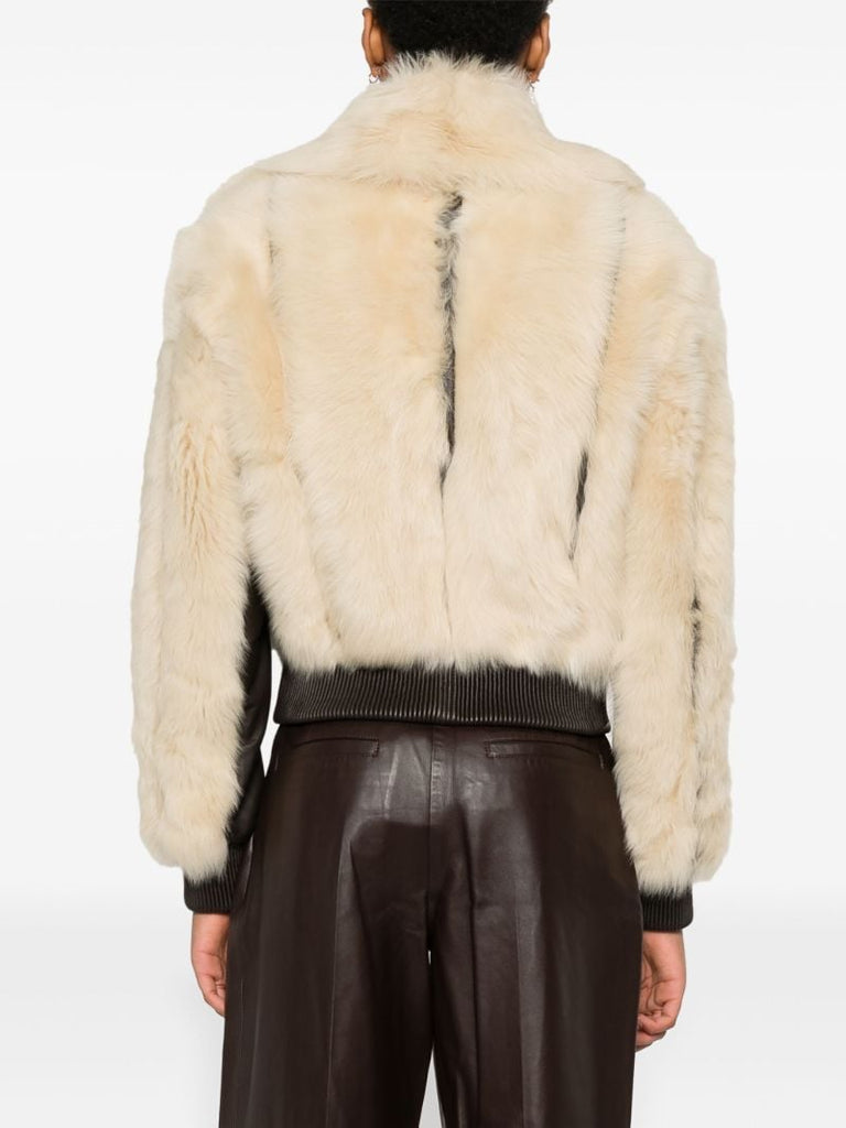 Panelled Shearling Jacket