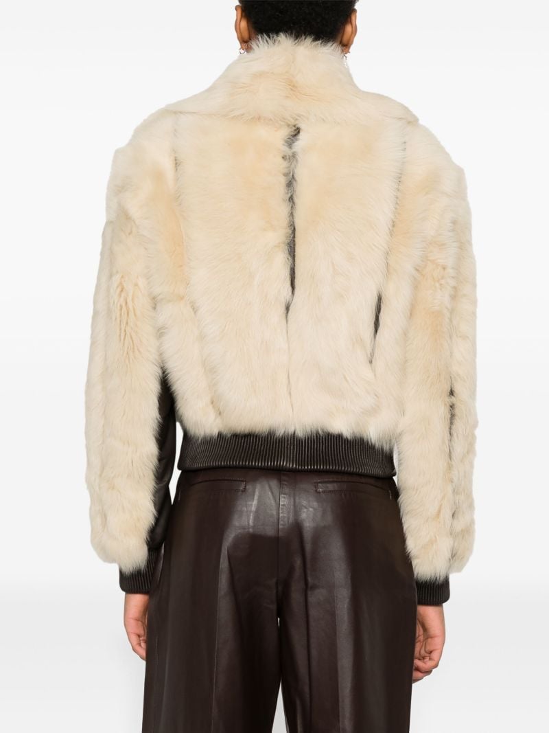 Panelled Shearling Jacket