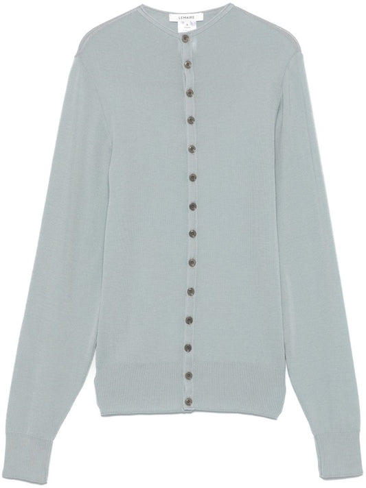 Blue Wool Cardigan