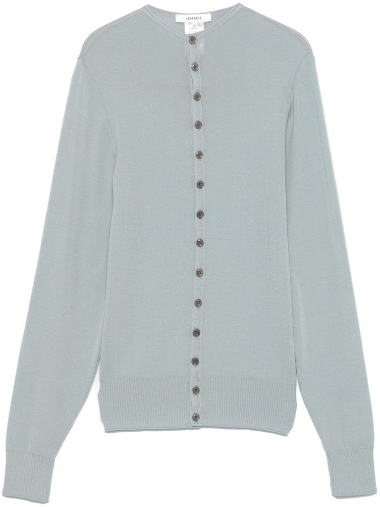Blue Wool Cardigan