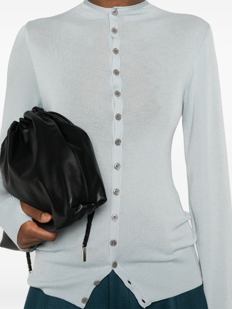 Blue Wool Cardigan
