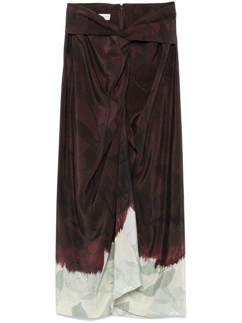 Floral-print Midi Skirt