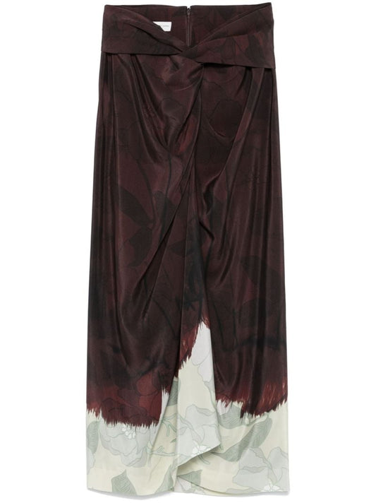 Floral-print Midi Skirt