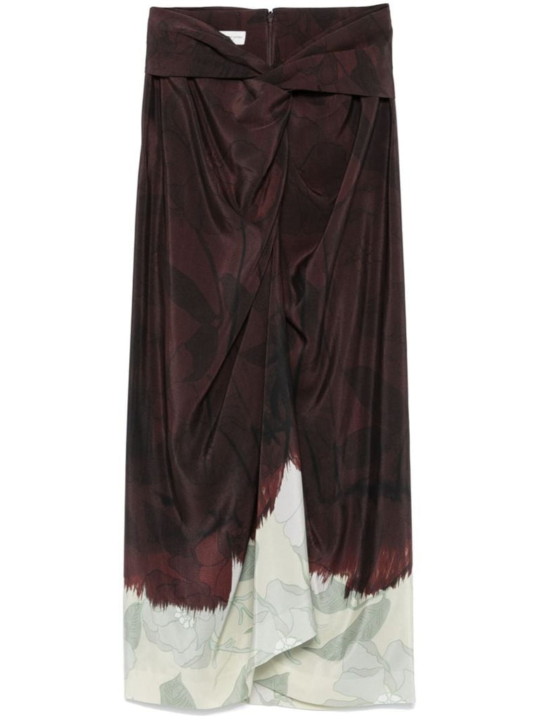 Floral-print Midi Skirt