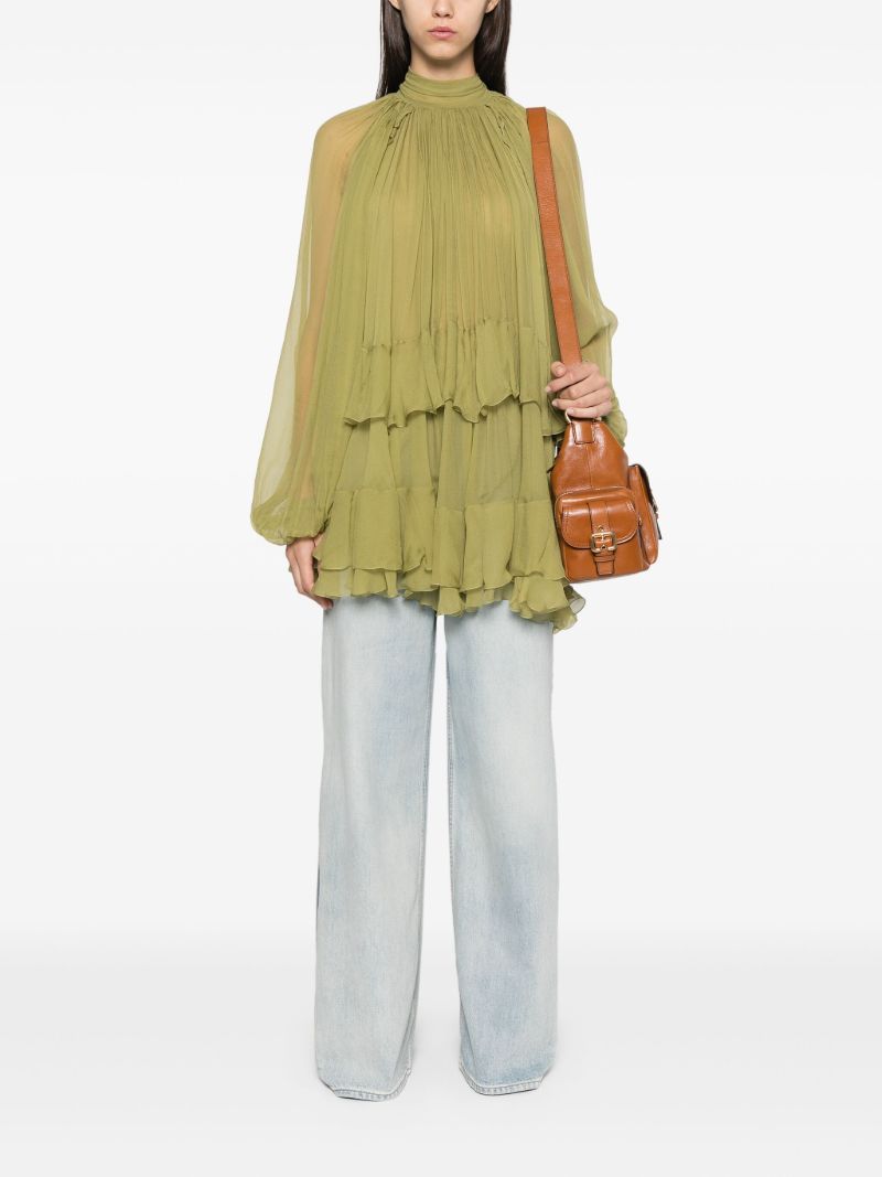 Panelled Wide-leg Jeans