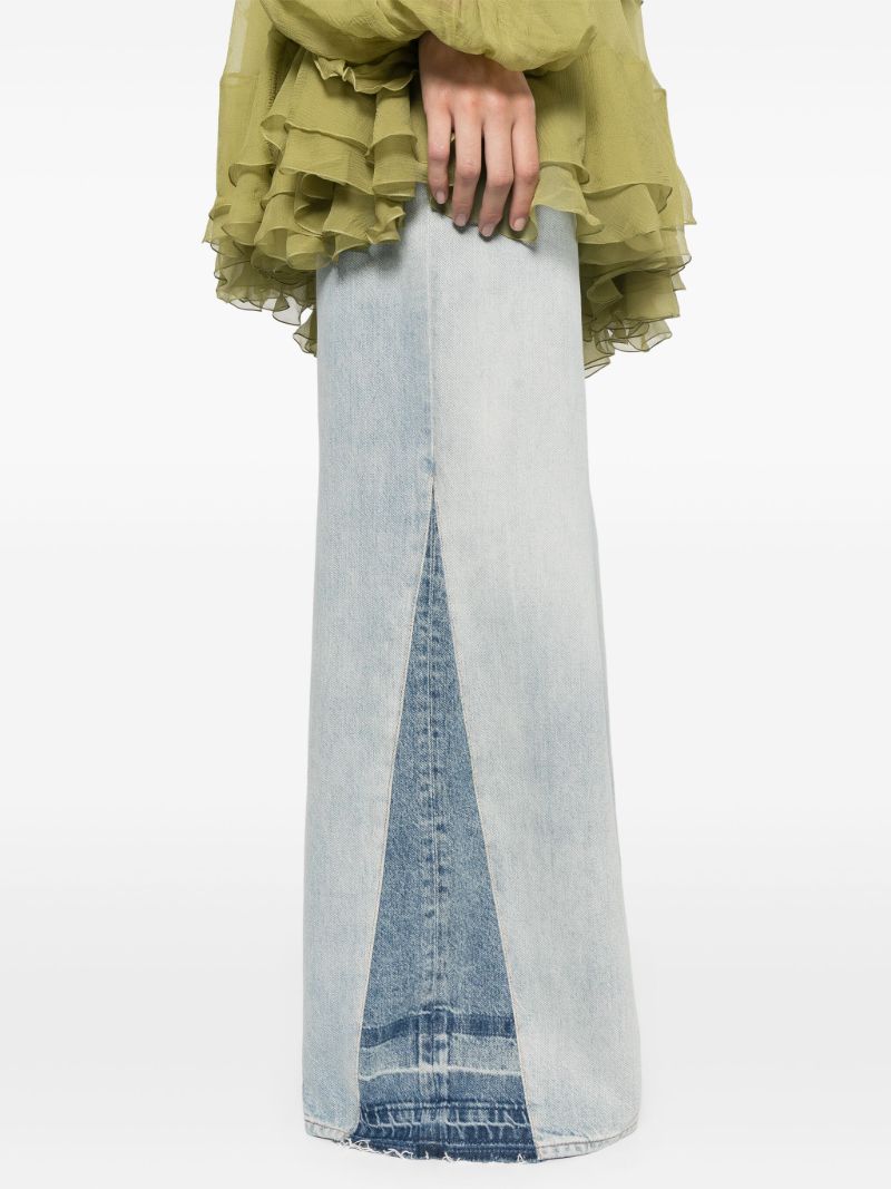 Panelled Wide-leg Jeans