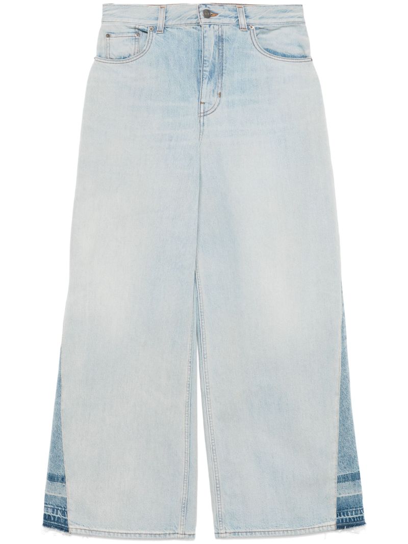 Panelled Wide-leg Jeans