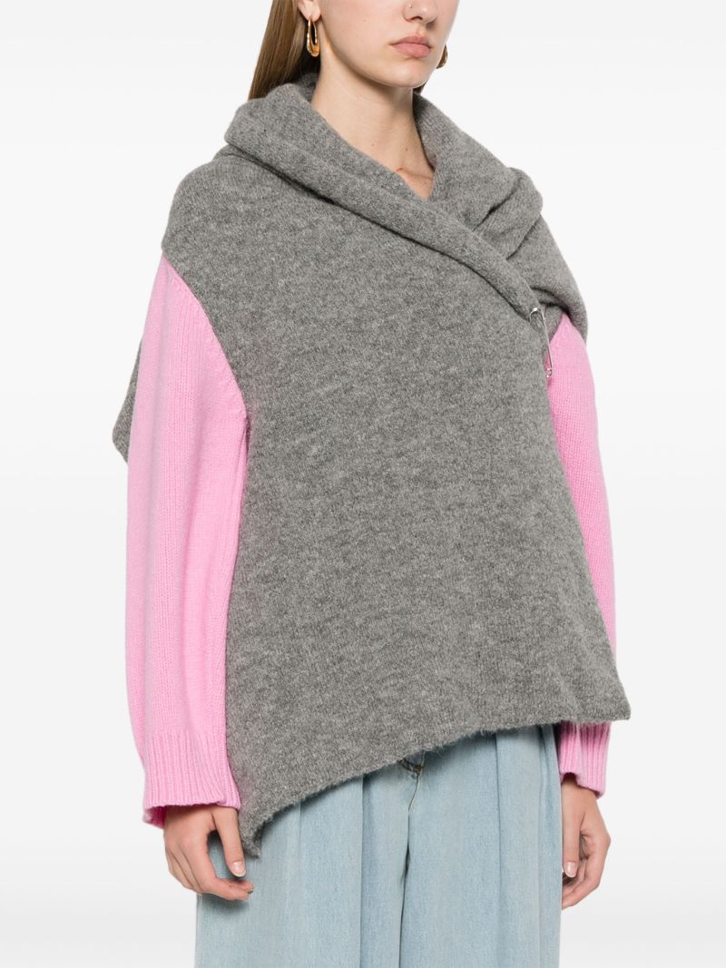 Colour-block Cardigan
