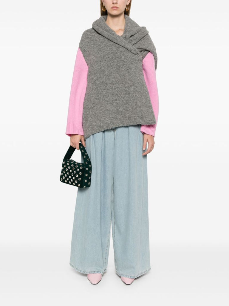 Colour-block Cardigan