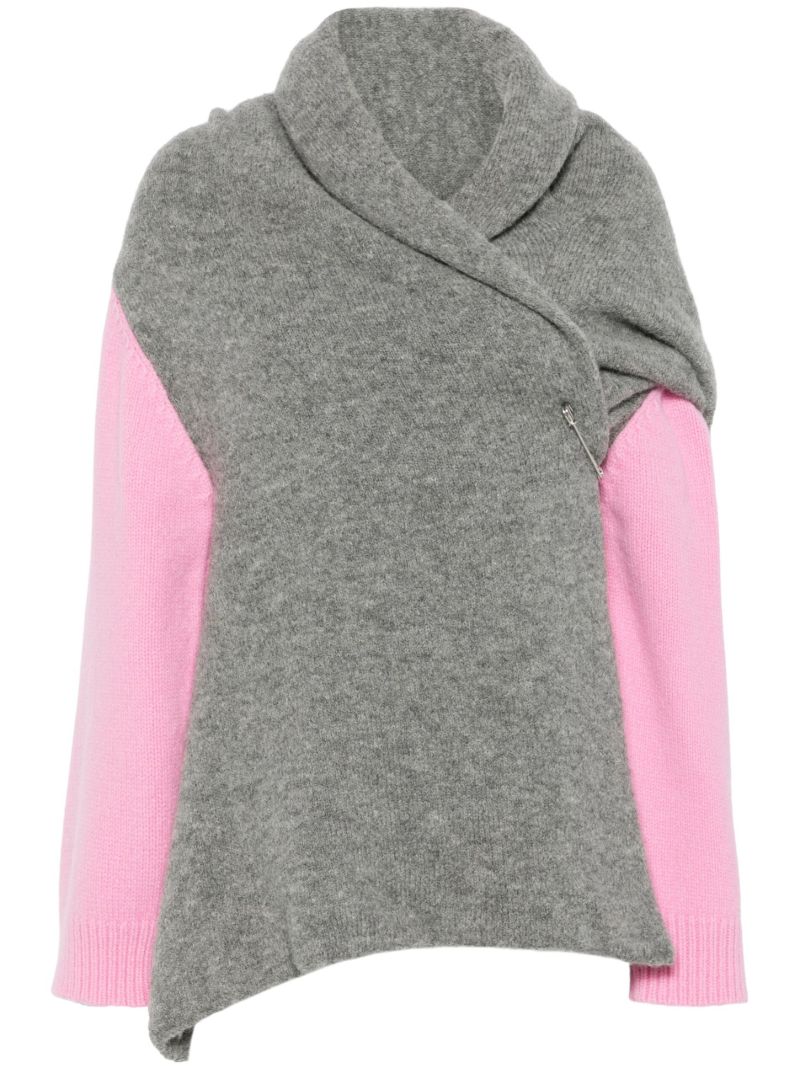 Colour-block Cardigan