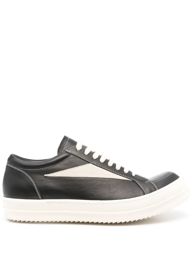 Black Vintage Leather Sneakers