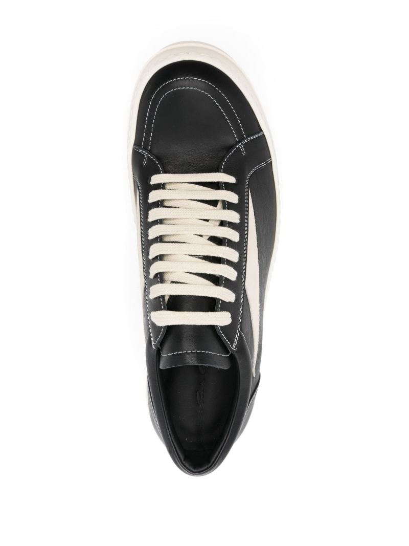 Black Vintage Leather Sneakers