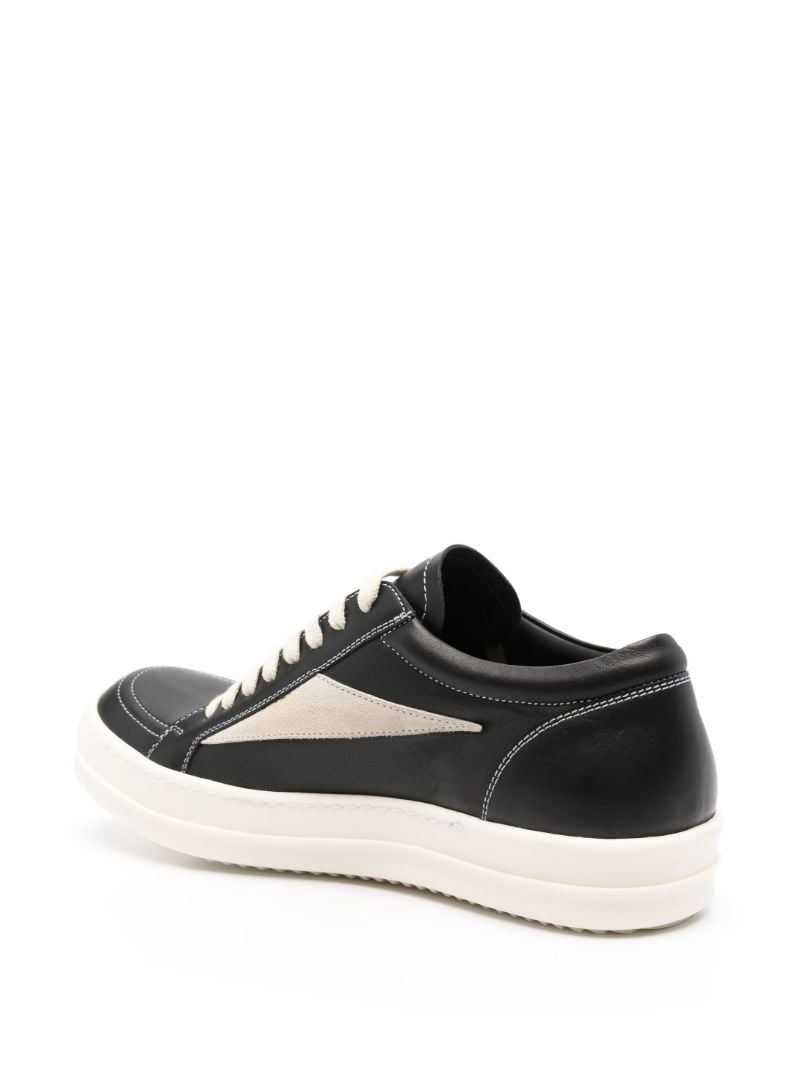 Black Vintage Leather Sneakers
