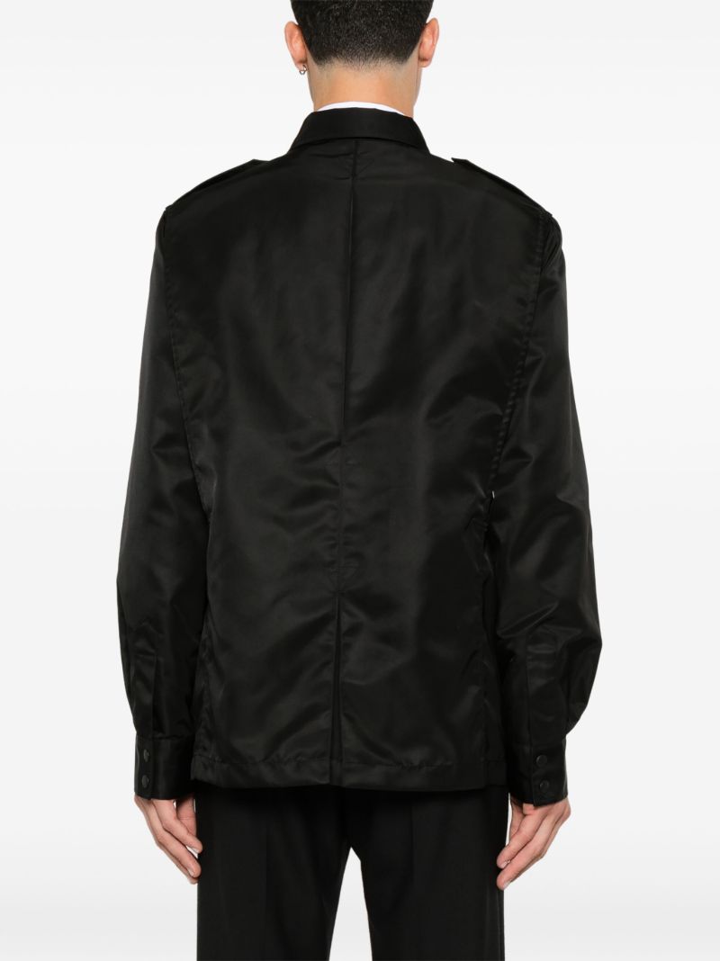 Black Cargo-pocket Jacket