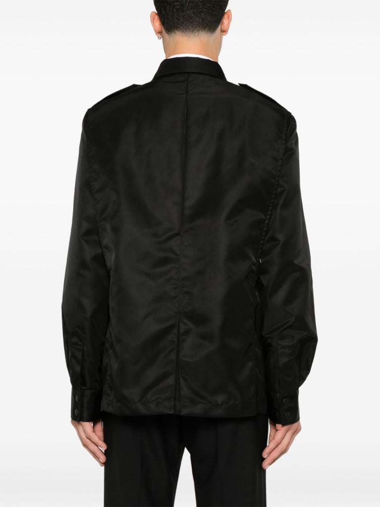 Black Cargo-pocket Jacket