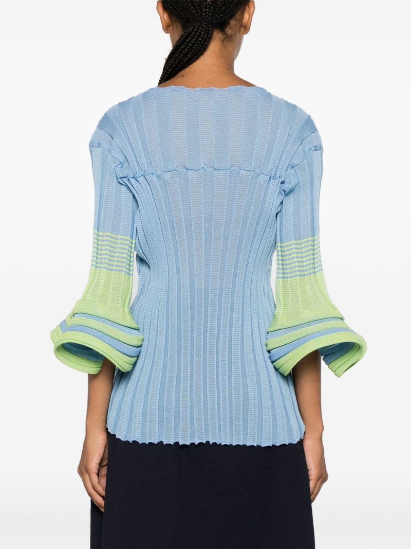 Bell Sleeves Knitted Blouse