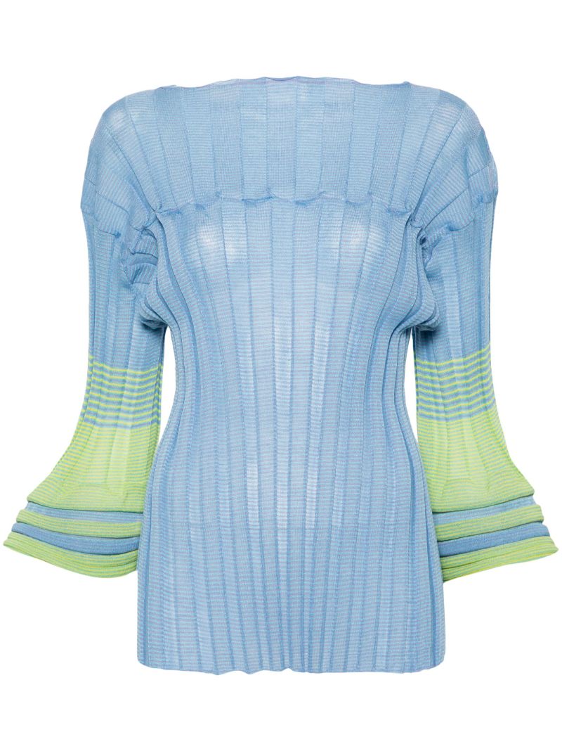 Bell Sleeves Knitted Blouse