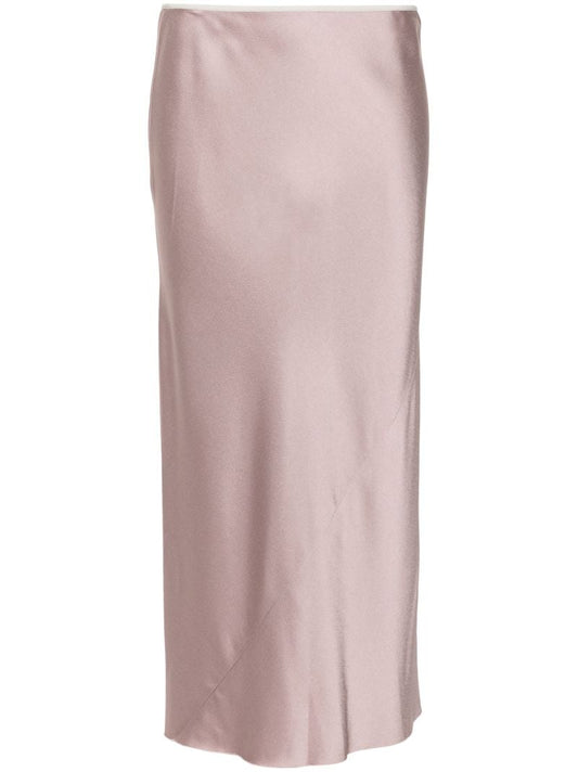 Satin Pencil Skirt