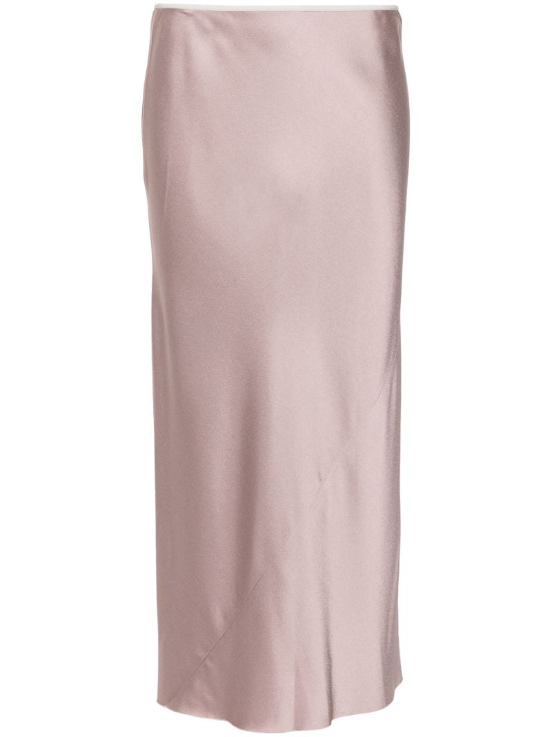 Satin Pencil Skirt