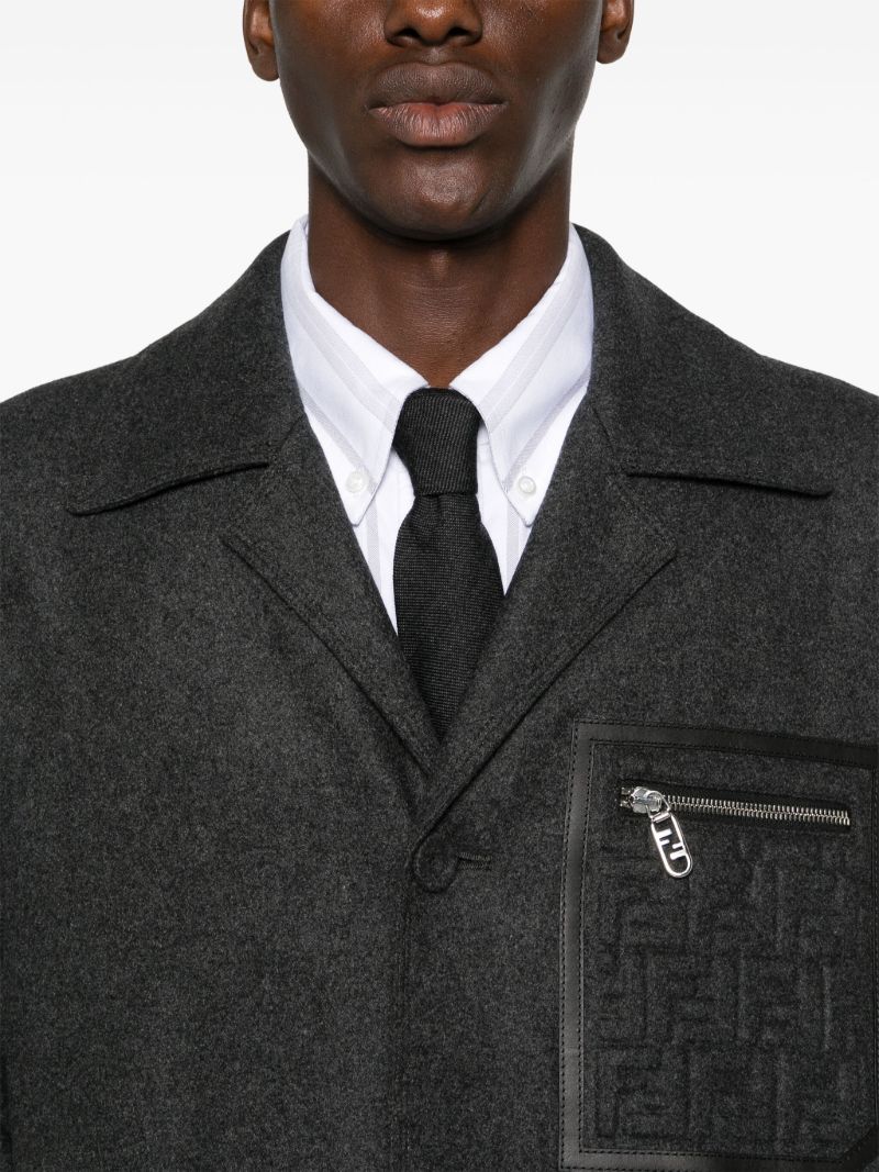 Ff Single-breasted Coat