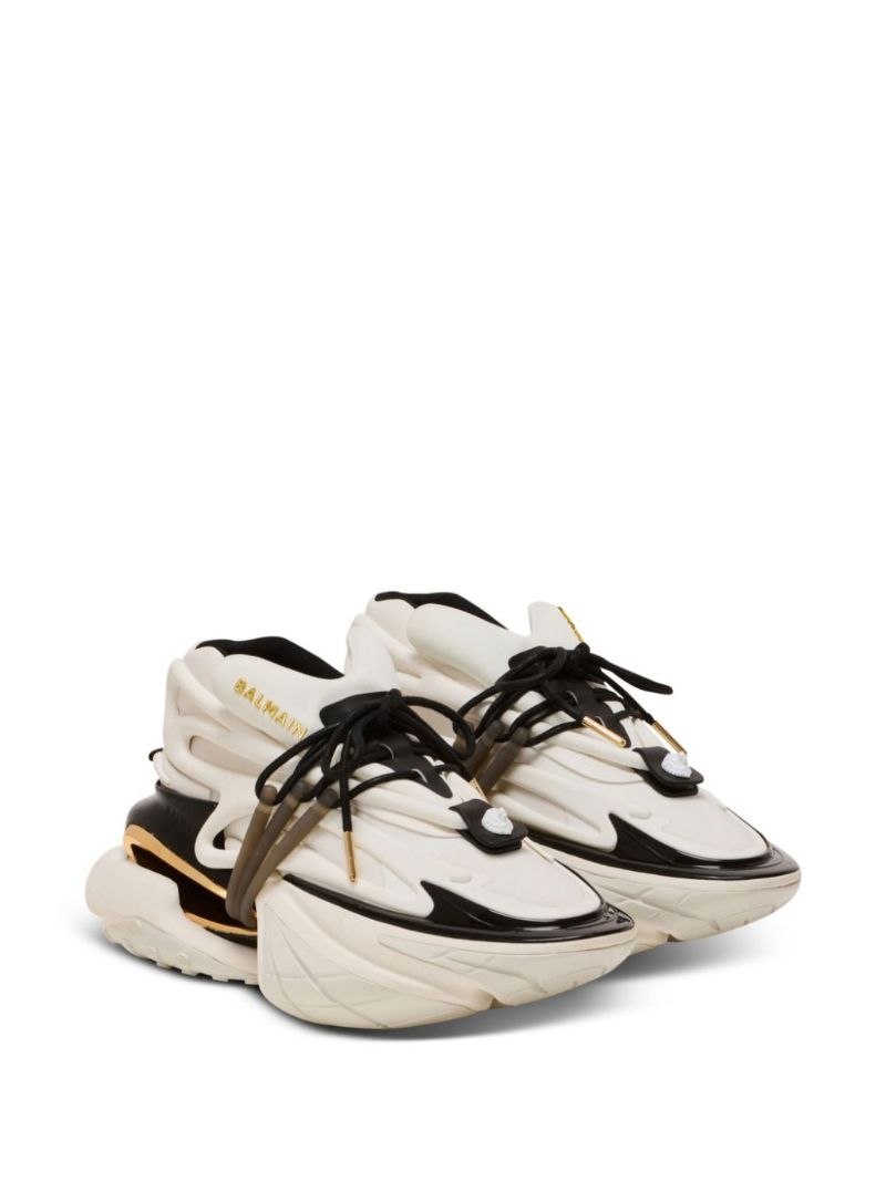 White Unicorn Low-top Neoprene Sneakers