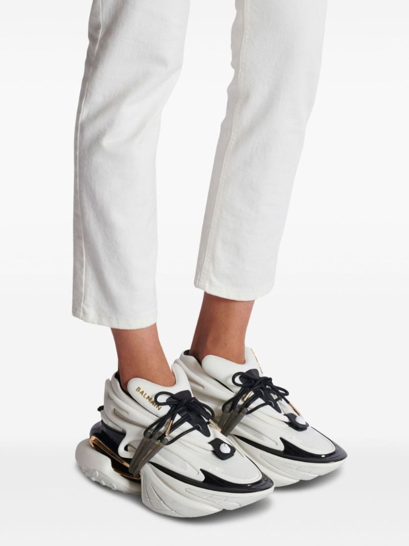 White Unicorn Low-top Neoprene Sneakers