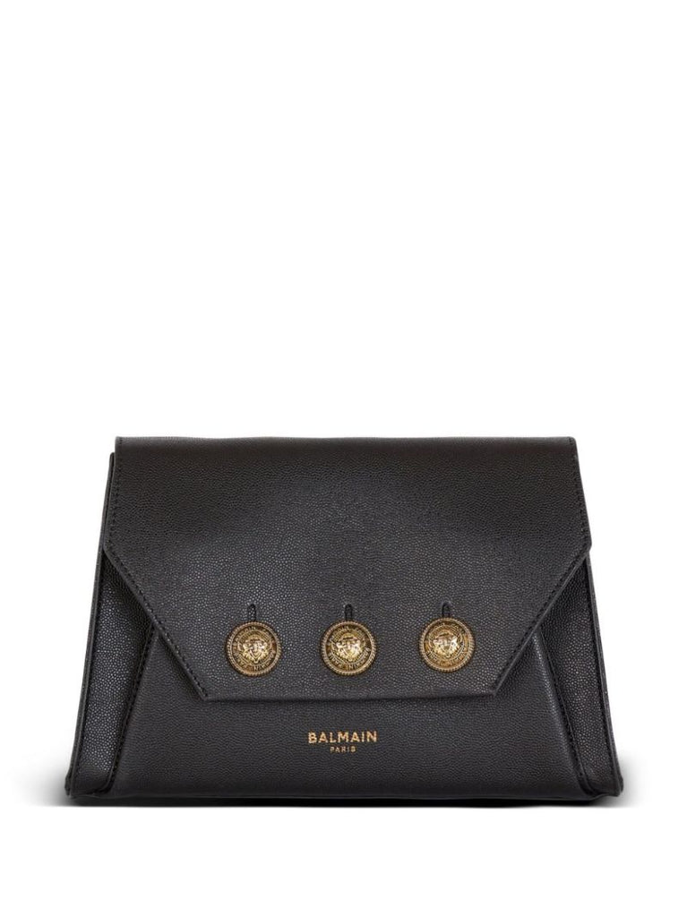 Black EmblÃ_x0083_Â¨me Leather Cross Body Bag
